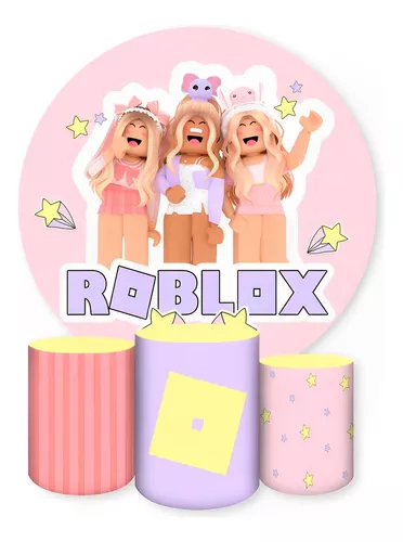 Painel Roblox Menina Promocional Banner Displays Enfeite