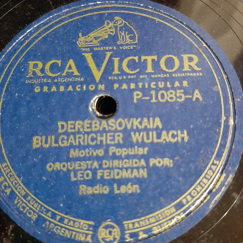 Pasta Leo Feidman Radio Leon Rca Victor C443