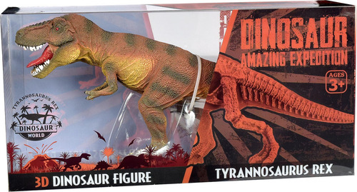 Dinosaurs Figura 25cm Amazing Expedition Bifaz Piel Y Esquel