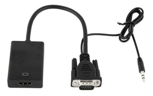 Imagen 1 de 9 de Adaptador Convertidor Vga A Hdmi