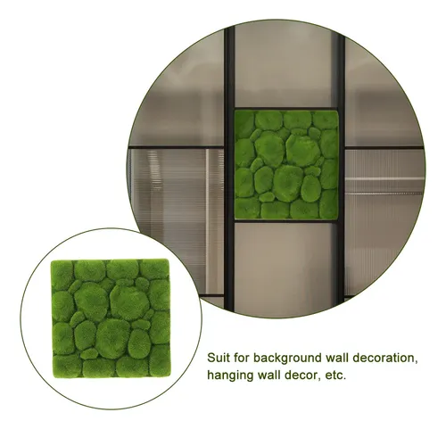 Realistic Green Foam Moss Board Panel For Indoor Wall Decor