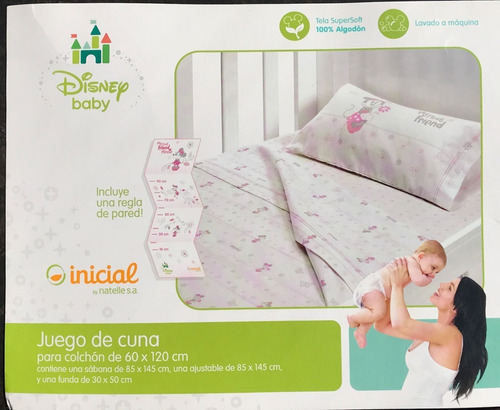 Sábana Cuna Piñata 100% Algodón Disney Bebé Oferta-promo