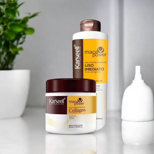 Kit Karseell Collagen Máscara E Progressiva Liso Imediato