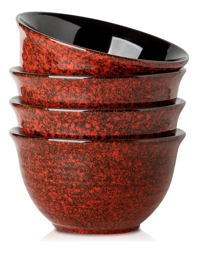 Cuencos De Sopa De Ceramica Hasense, Juego De 4 Tazones P...