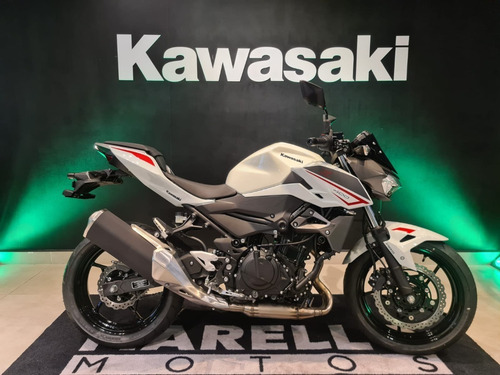 Imagem 1 de 8 de Kawasaki Z400 Branca 2022 - Lançamento