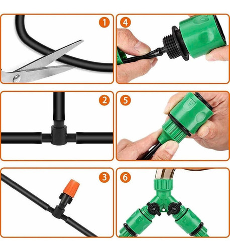 Sistema Riego Automático Por Goteo 40metros Kit Riego 158pzs