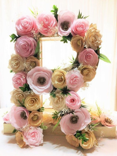 Letras Con Flores Cumple.decoracion