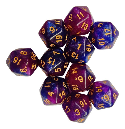 Jja 3 Dados Poliédricos D20 Para Juegos De Rol Ktv, Juego De