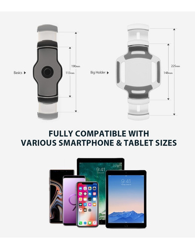 Imagen 8 de 9 de Soporte iPad Tablet Celu Iron Ringke Giratorio 360° Premium