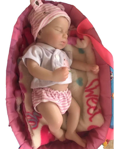 Bebe Reborn 100% Silicona Blanda Flexible 33cm Abre La Boca
