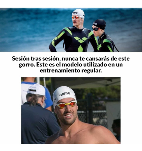 Imagen 6 de 9 de Gorra De Natación Adulto Arena Classic Silicone - Btu Store