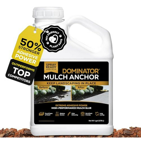  Anclaje De Mulch  1 Galón - Adhesivo Para Mulch Y Estabiliz