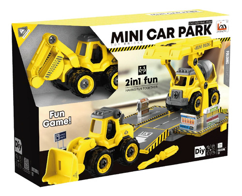 Diy Mini Construccion Amarillo Set 2 Vehiculo Ploppy 497096