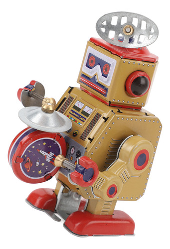 Robot De Juguete Wind Up Vintage Hecho A Mano, Exquisito Est