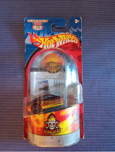 Hot Wheels World Race Highway 35 Scorchers 33/35 Color Marrón