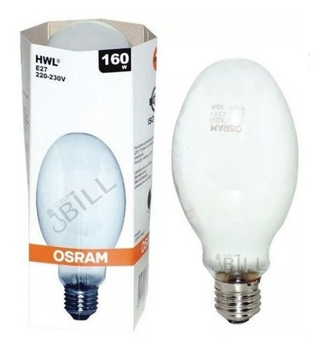 Lámpara ovoide mixta de 160 W, 220 V, E27 Hwl Osram, color de luz blanco neutro