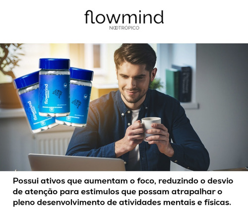 Flowmind® Nootrópico 30 Cps Vegan Brain Performance Mental