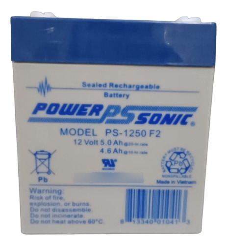 Bateria Power Sonic 12v 5a Mperios  