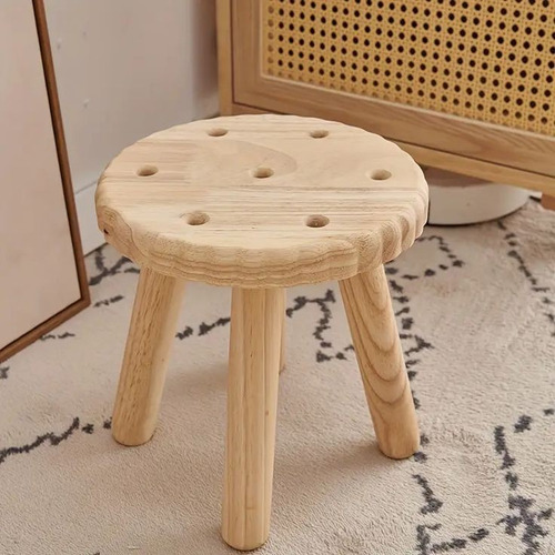 Silla Infantil De Madera Con Figuras De Galletas, Banco