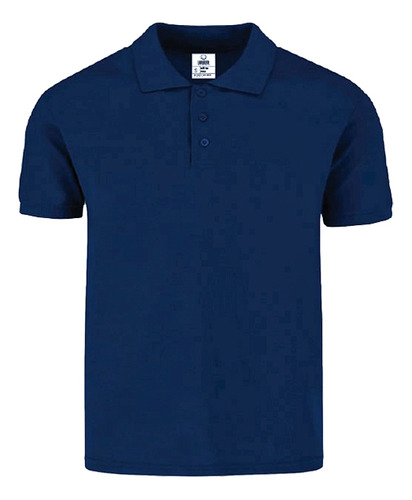 Remera Tipo Polo Azul Oscuro Labrador Talle M