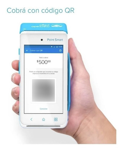 Lector De Tarjetas Cobros MercadoPago Point Smart 4g + KIT QR