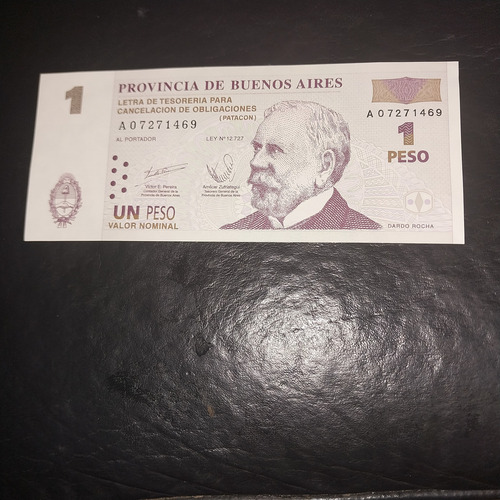 Billete Bono Un Patacón Sin Circular