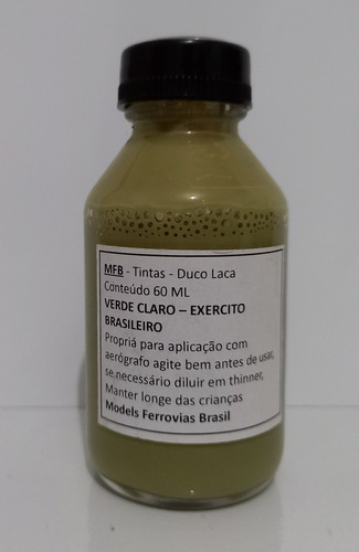 Mfb Tintas Verde Claro Exercito Duco Laca Nitrocelulose