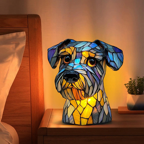 For Candeeiro De Mesa Led Em Miniatura Em Forma De Cachorro