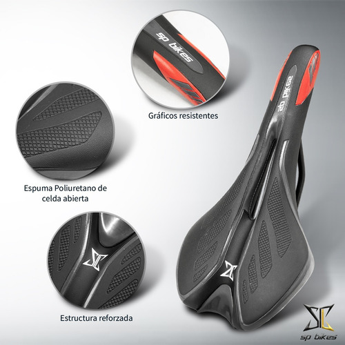 Imagen 5 de 8 de Asiento Para Bicicleta Mtb Antiprostatico Vzr