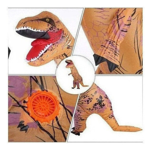 Disfraz De Dinosaurio Inflable Para Adulto