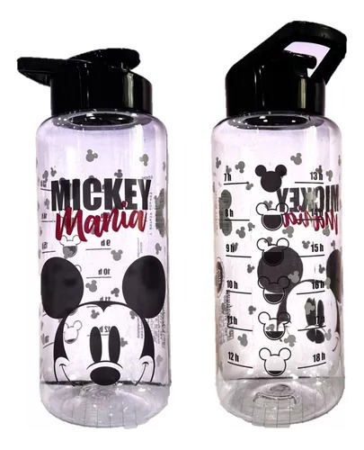 Garrafa Squeeze Disney Mickey Mouse 1l Tampa Preta