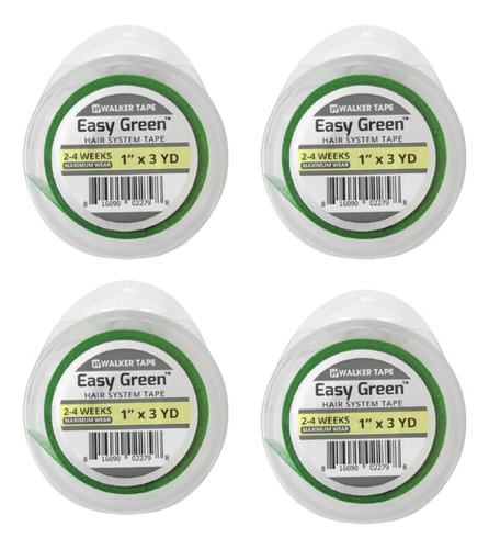 Fita Adesiva Rolo Easy Green Verde 3m X 2.5 Cm Kit C/4