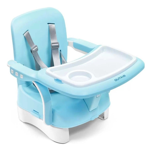Cadeira De Alimentação Assento Portátil Azul Multikids