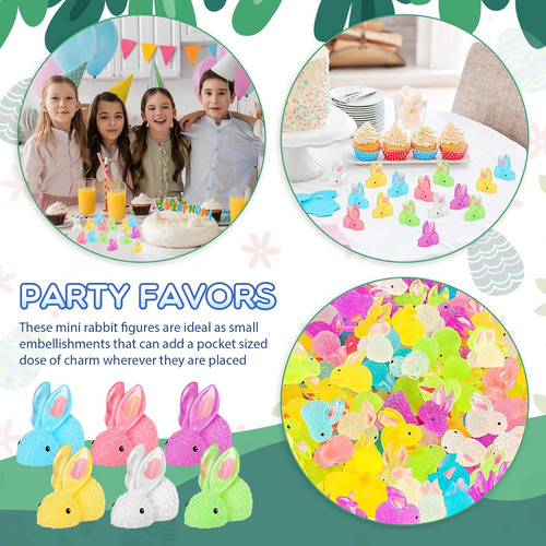 Barydat 300 Piezas Mini Figuras De Animales De Conejo De Ove
