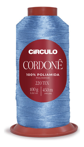 Fio Cordonê Circulo 100g 450mts Cor 2157 Céu