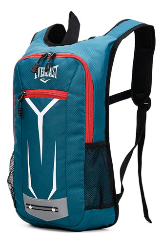 Mochila Running Everlast Espalda Acolchada Ajuste Pectoral Azul Petróleo Liso