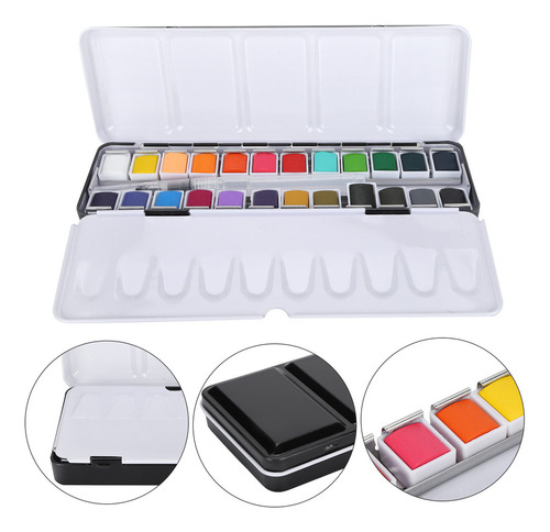 Pintura Acuarela Portátil Acuarela De Colores Brillantes