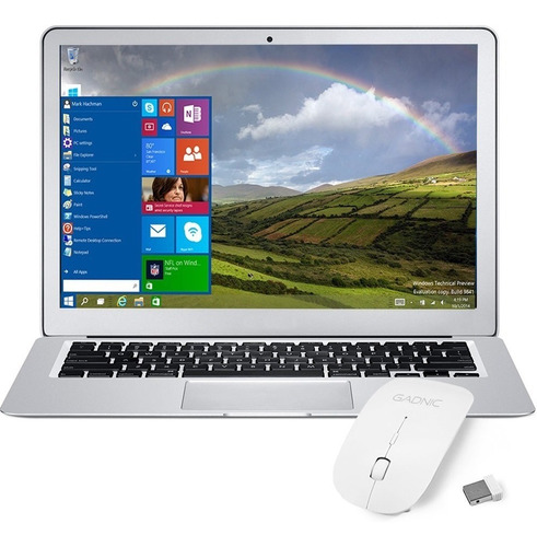 Notebook Intel Windows 10 Hdmi Plateada 14 Pulgadas + Funda