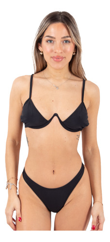 Malla Mujer Bikini Ailyke Traje De Baño Doble Aro Colaless