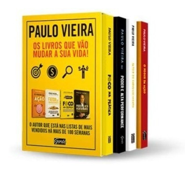 Box C/4 Livros Paulo Vieira Os Livros Que Vão Mudar Sua Vida