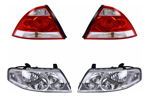 Paq Calaveras Y Faros Renault Scala 2010/2013 Depo