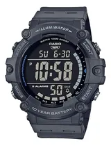 Comprar Reloj Casio Ae-1500wh-8bv, Pantalla Jumbo, 5 Alarmas,luz Led Color de la correa Gris oscuro Color del bisel Gris oscuro Color del fondo Negro