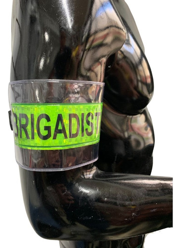 Escarapela Brigadista Brazalete Reflector X5u 10cm X 24cm