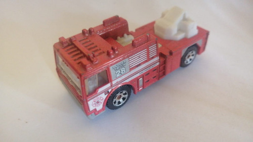 Matchbox Fire Engine 2006 Naranja Ladder Truck Escalera 