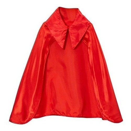 Capa Diablo Roja Con Cuello Halloween Juanalalo Cotillon