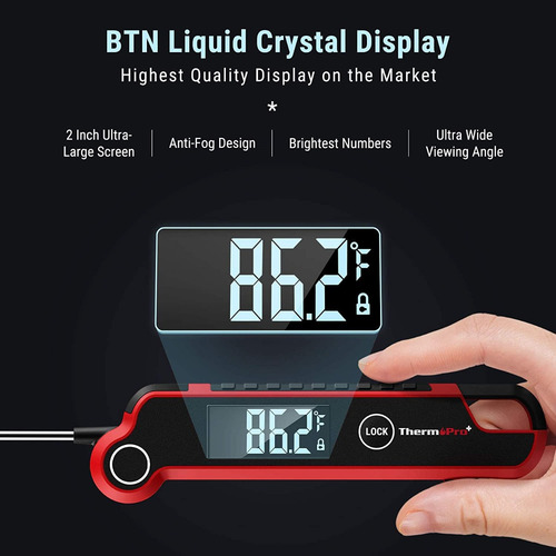 Imagen 2 de 7 de Termometro Digital Cocina Thermopro Tp-620 Líquidos Carnes