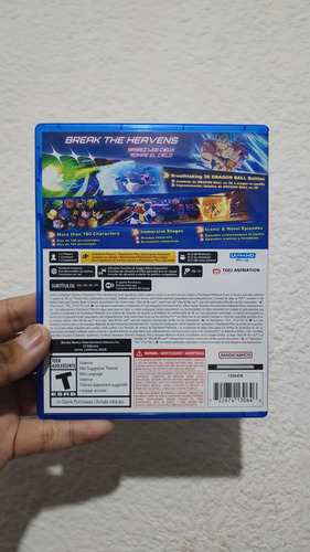 Dragon Ball Sparking Zero Playstation 5 (Usado)