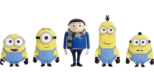 Set Minions Gru Kit Clásico Mattel Pack 5 Articulación Brazo