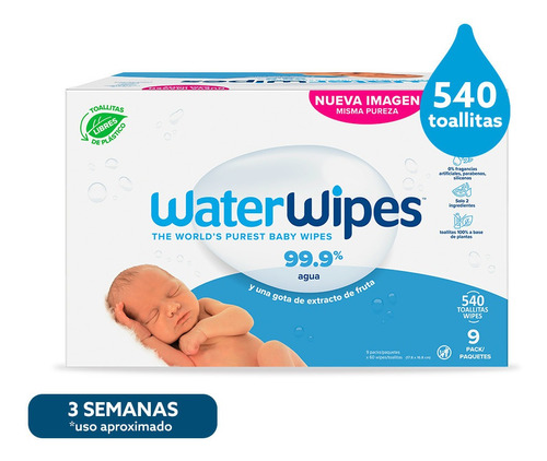 Toallitas Humedas Water Wipes 540 U - Unidad a $311