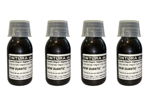 Kit Com 4 Tinturas Desparasitantes 6 Ervas
